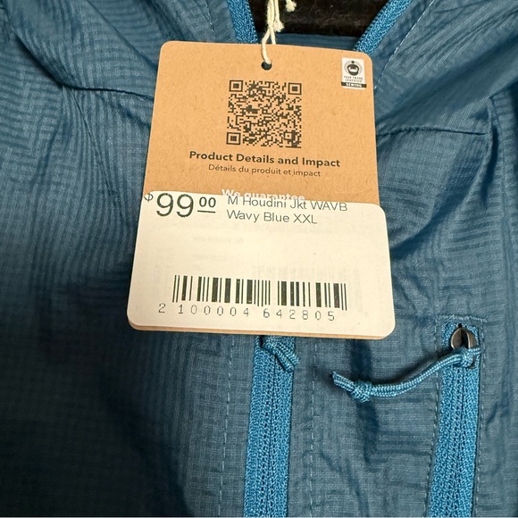 NEW Patagonia Houdini Jacket | Men’s windbreaker hooded fall rain proof jacket - Picture 4 of 5
